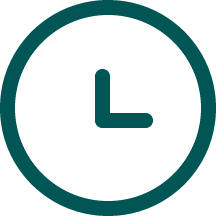 Ein Uhr-Icon als Symbol für ausreichens Zeit